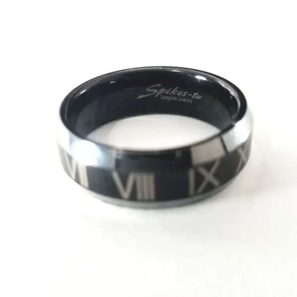 New black tungsten ring size‎ 11